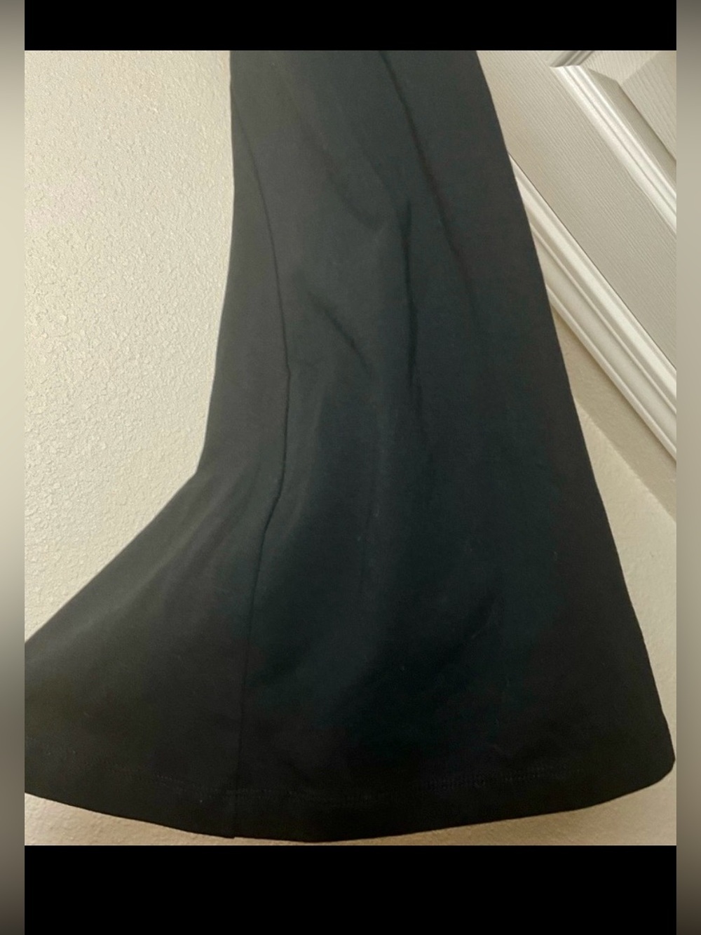OFFLINE Aerie OG Foldover High Waist Super Flare Leggings Sz S Black Pull On - Picture 5 of 8
